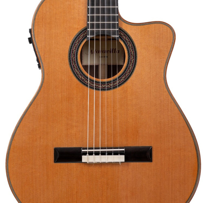 Maravilla M60 TB, Crossover Thinbody, Fichte oder Zeder massiv / Palisander, Pickup, Cutaway